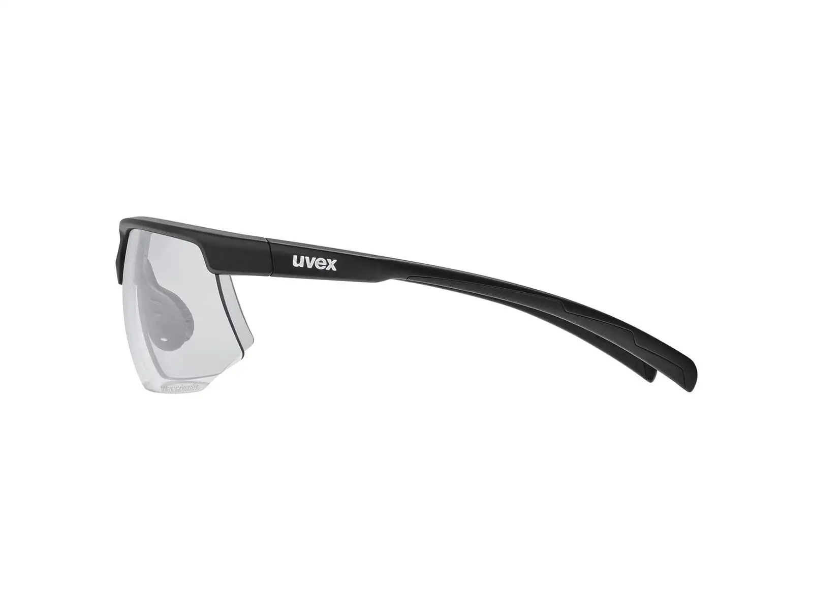 Uvex Aerios sportowe okulary Black Matt/Smoke