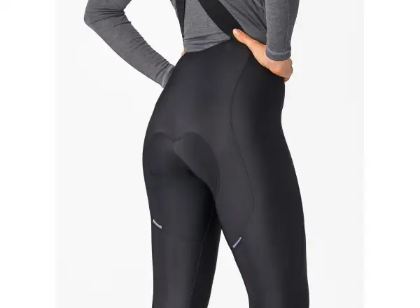 Castelli Espresso Bibtight damskie spodnie z szelkami i wkładką Black