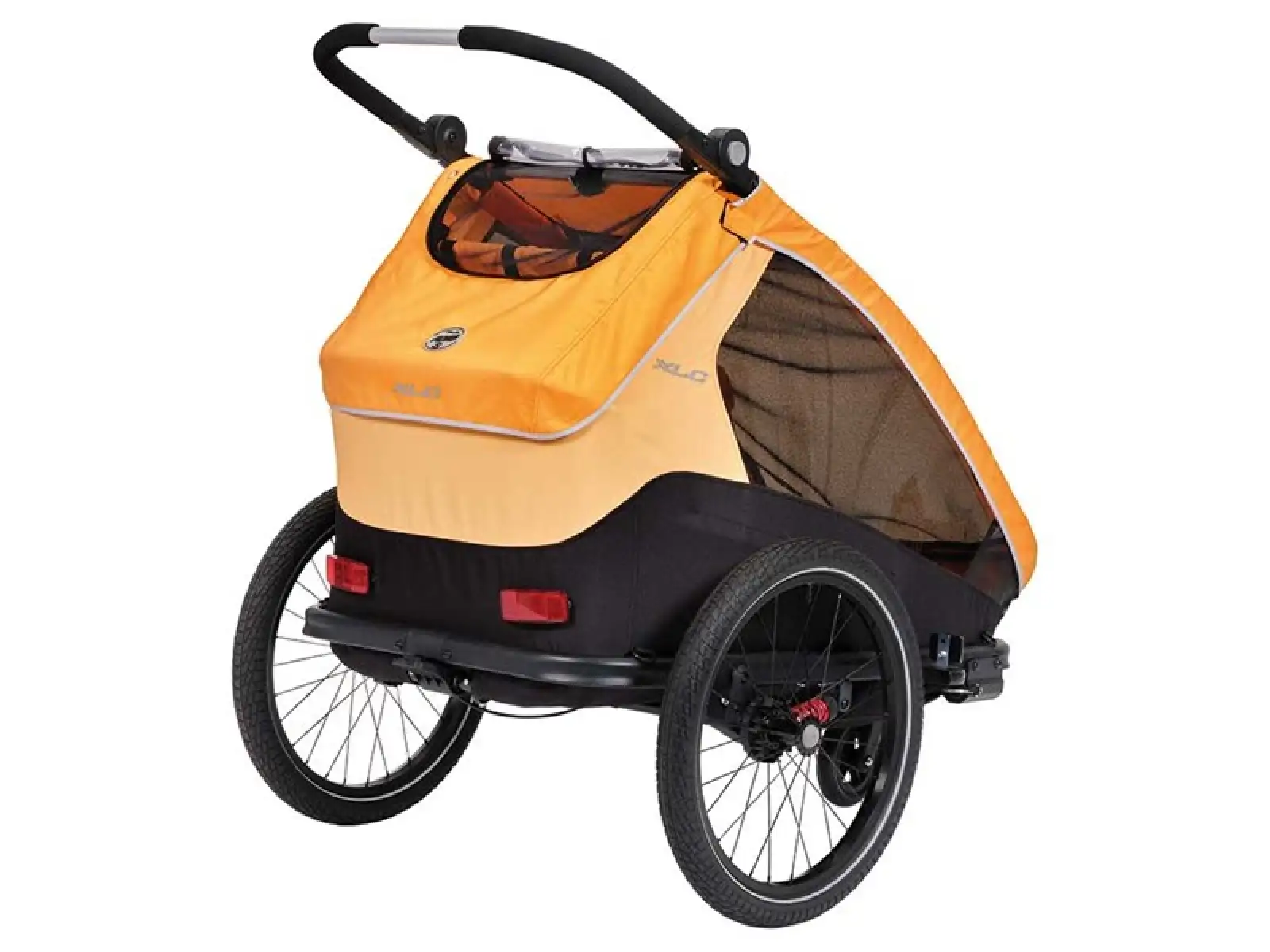 XLC DUOs BS-C10 dwumiejscowa przyczepka 20" Marigold/Anthrazit