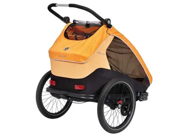 XLC DUOs BS-C10 dwumiejscowa przyczepka 20" Marigold/Anthrazit