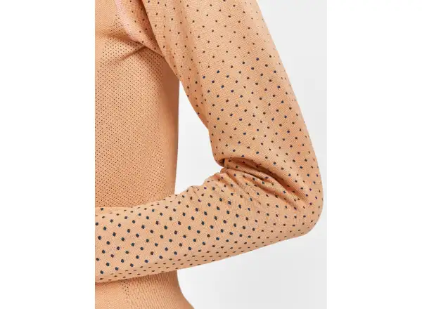 Craft ADV Warm Intensity damska koszulka długi rękaw pomarańczowa