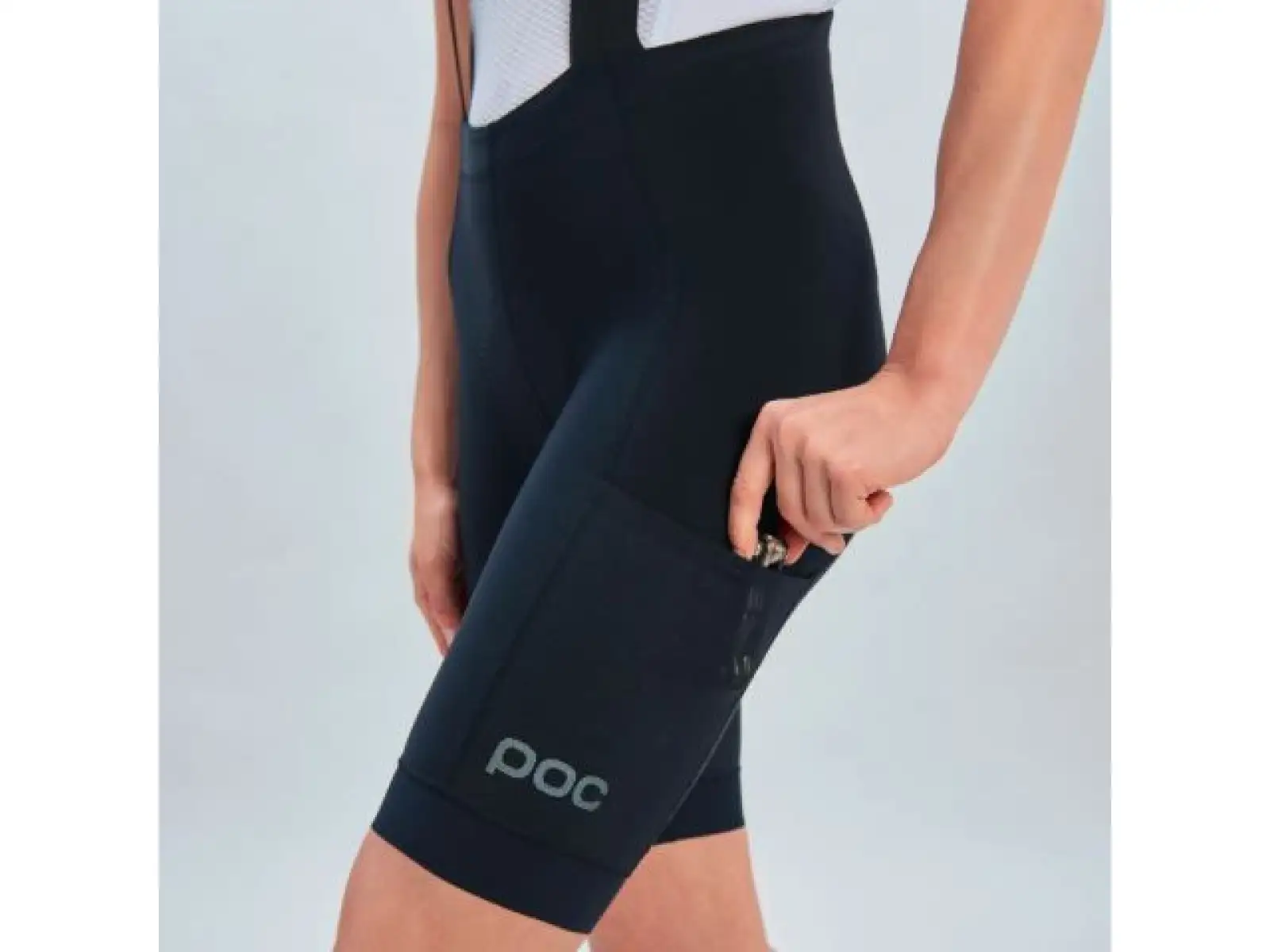 POC Essential Cargo damskie szorty z szelkami Uranium Black