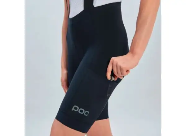 POC Essential Cargo damskie szorty z szelkami Uranium Black