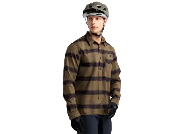 Troy Lee Designs Grind Flannel Paid męska koszula Dark Pine