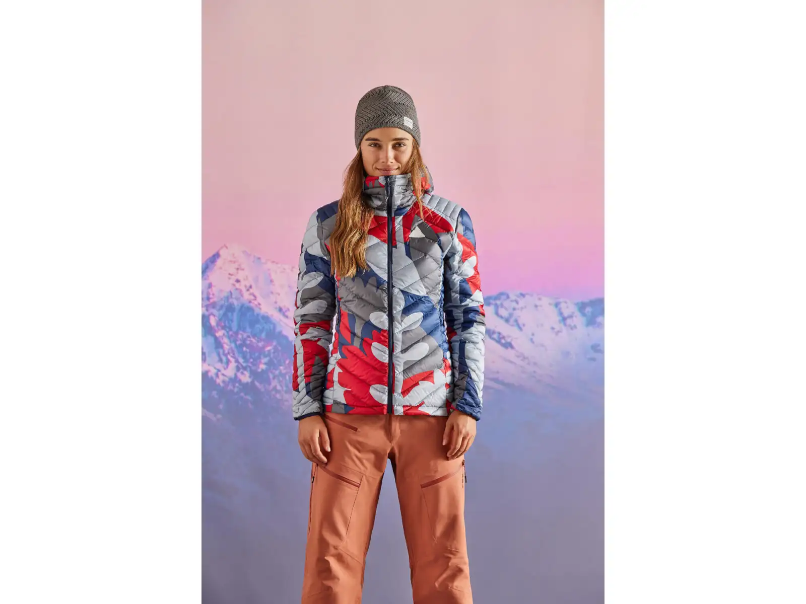 Maloja RehM. damska kurtka midnight pastel leaves
