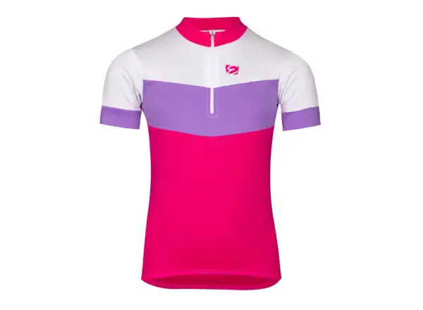 Etape Peddy 2.0 dziecięca koszulka rowerowa krótki rękaw Lila/Růžová