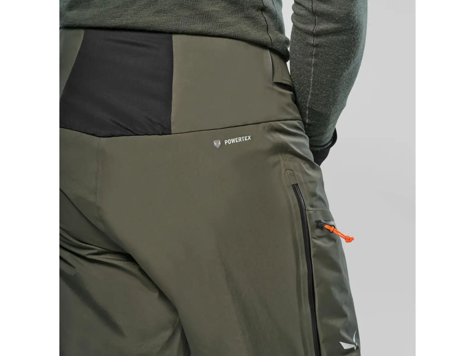 Salewa Sella 3L Powertex męskie spodnie Dark Olive