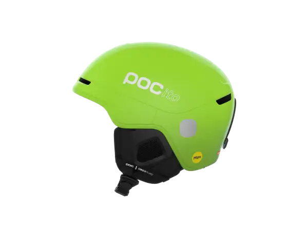 POC POCito Obex MIPS dziecięcy kask narciarski Fluorescent Yellow/Green