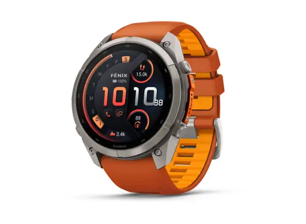 Garmin Fénix 9 Pro inReach 51 mm inteligentny zegarek Titanium Autumn orange/Spark orange