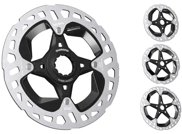 Shimano RT-MT900 tarcza hamulcowa 140 mm, center lock, Ice Tech, zewnętrzny lock ring