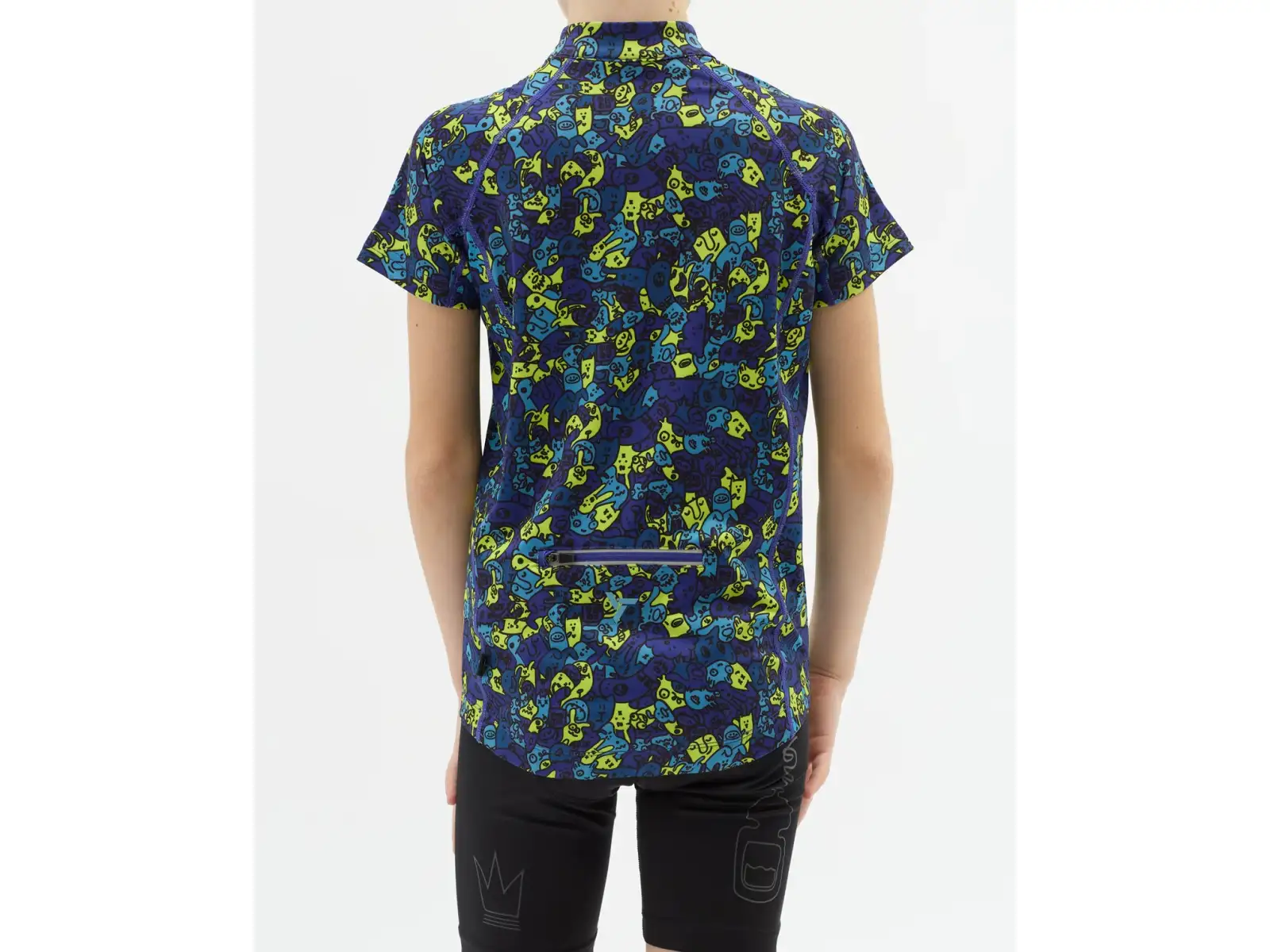 Silvini Scrivia dziecięcy dres krótki rękaw Blue/Neon