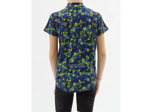Silvini Scrivia dziecięcy dres krótki rękaw Blue/Neon