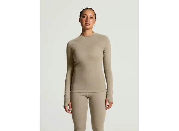 CRAFT Wool Comfort RN LS damska koszulka beżowa