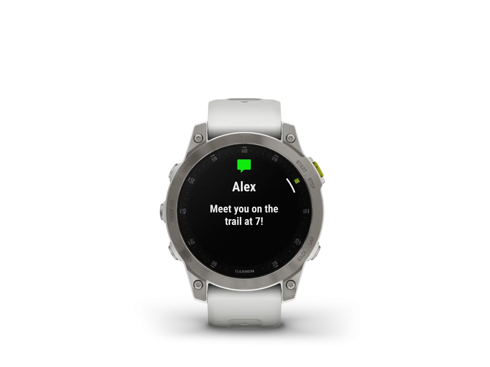 Garmin epix Gen 2 Sapphire Edition smart watch Titanium/White