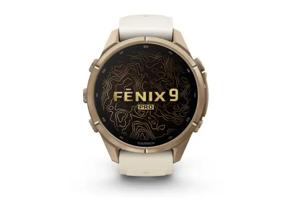Garmin Fénix 9 Pro inReach 43 mm smartwatch Autumn gold Titanium Cream/French gray