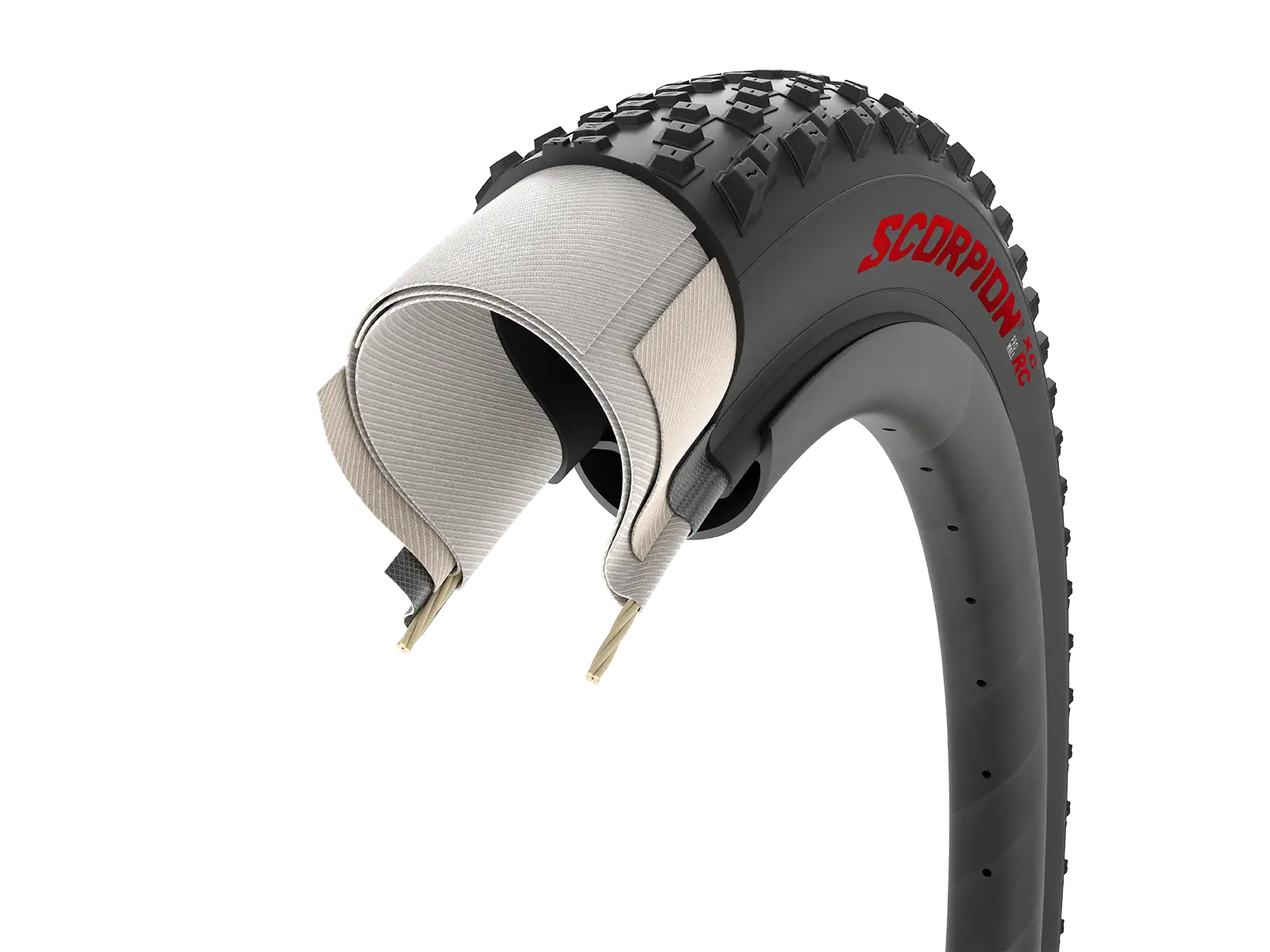 Pirelli Scorpion XC RC Colour Edition 29" MTB opona kevlar czerwony