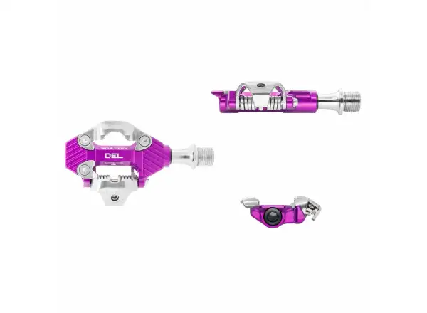WOLF TOOTH DEL Gravel Race pedały zatrzaskowe Ultraviolet Purple