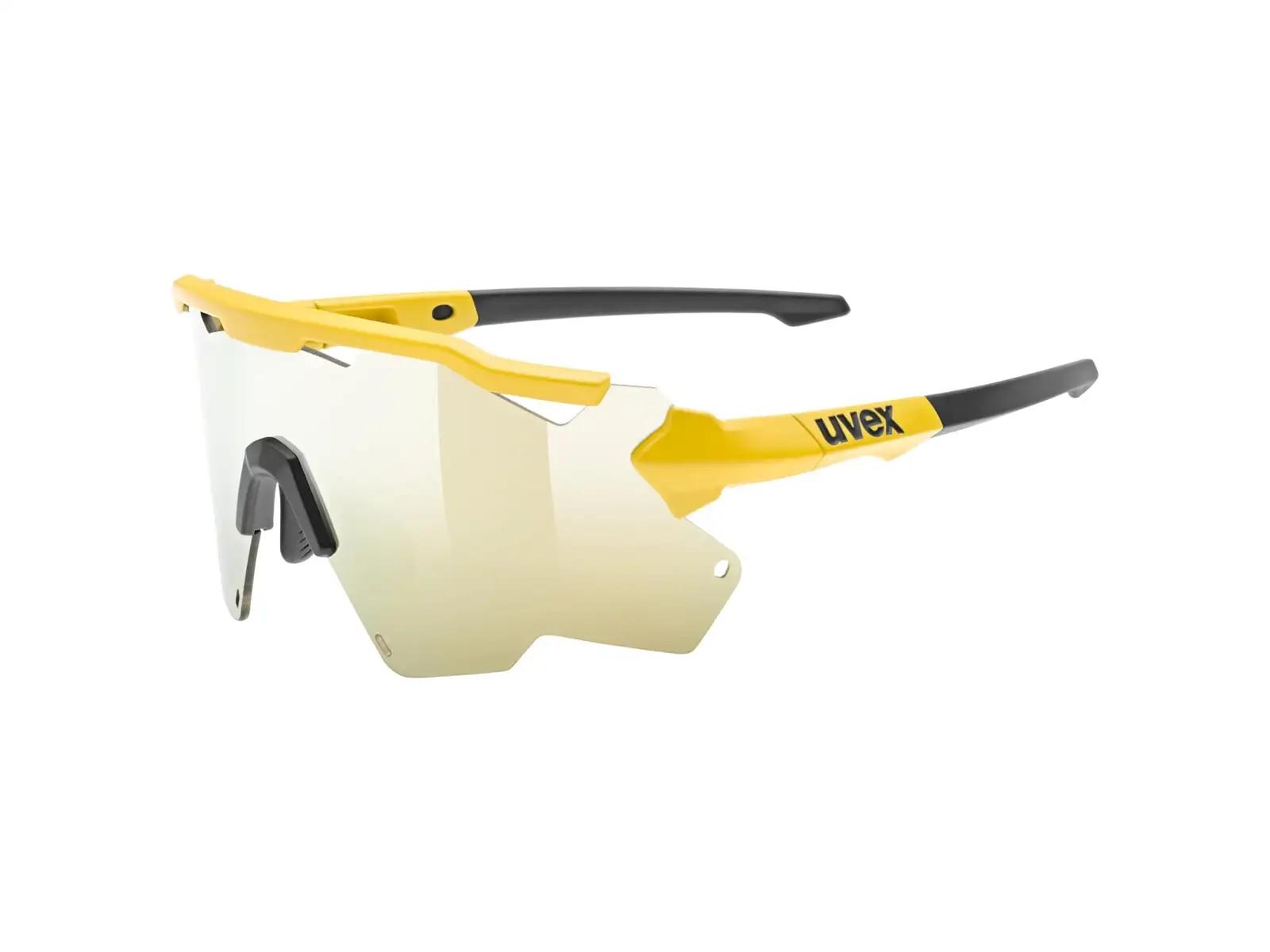 Uvex Sportstyle 228 okulary rowerowe Sunbee Black Mat/Mirror Yellow