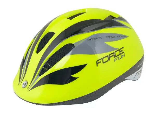 Force Fun Stipes dziecięcy kask fluo