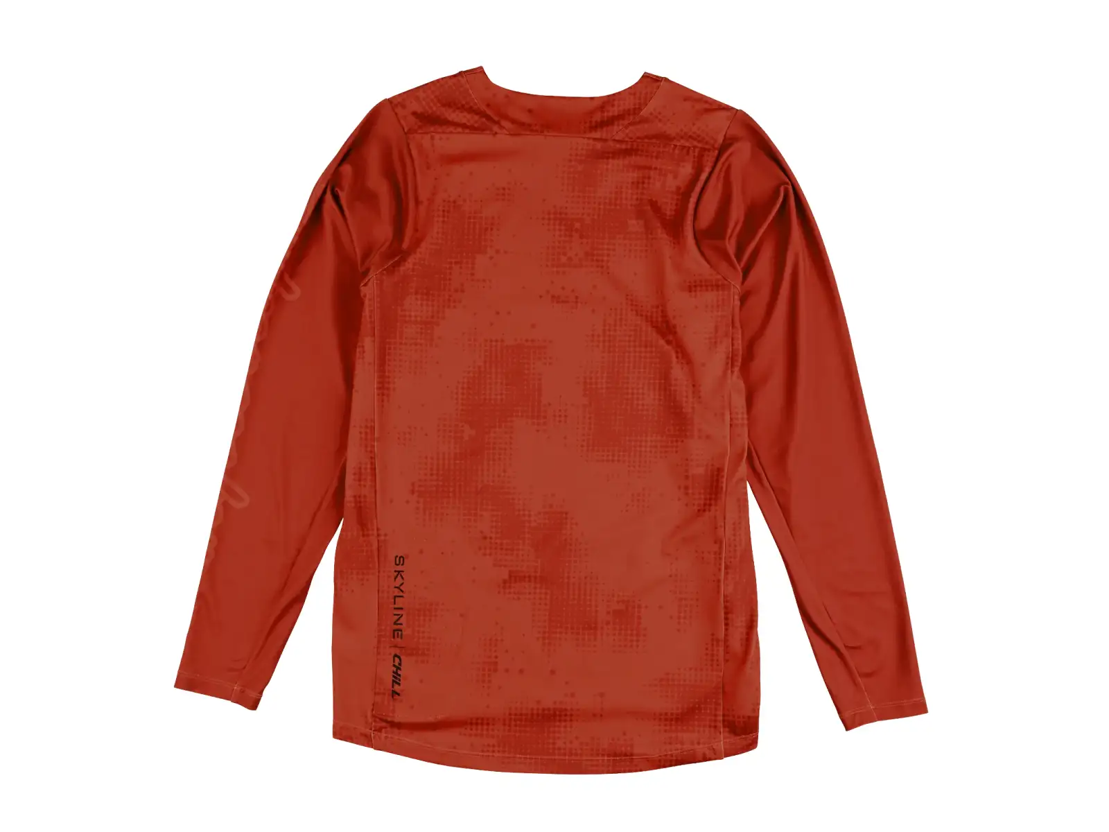 Troy Lee Designs Skyline Chill męska koszulka z długim rękawem Scattered Fire Orange
