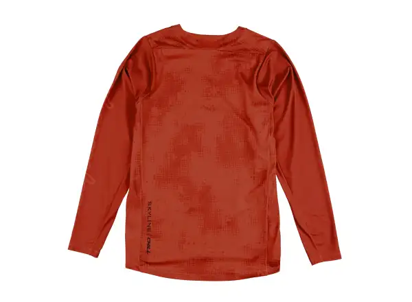 Troy Lee Designs Skyline Chill męska koszulka z długim rękawem Scattered Fire Orange
