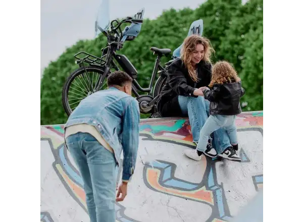 Urban Iki Ta-ke tylne siedzenie rowerowe dla bagażników MIK Fuji Blue/Bincho Black