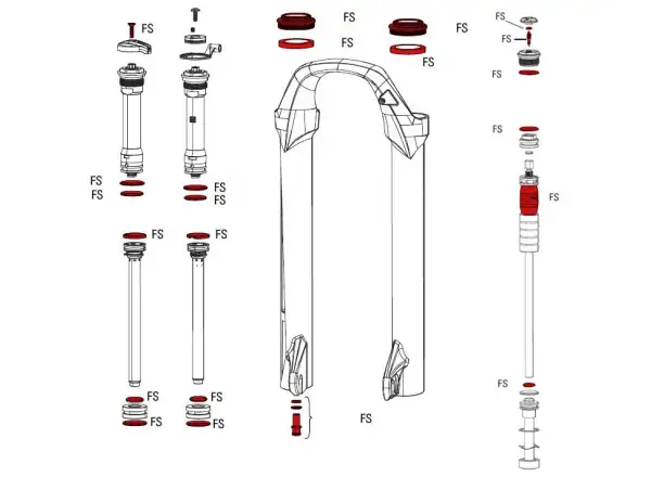Rock Shox Zestaw Serwisowy Full 30 GOLD zestaw serwisowy