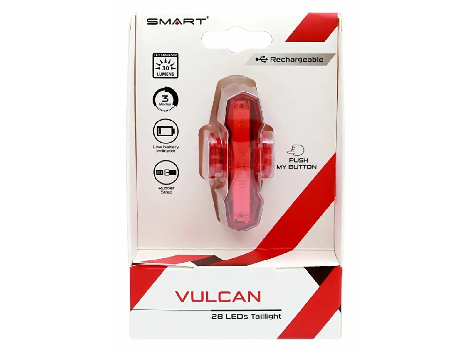 Smart Vulcan USB tylna lampka