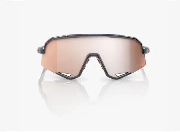 100% Slendale okulary Gloss Carbon Fiber/HiPER Crimson-Silver Lens
