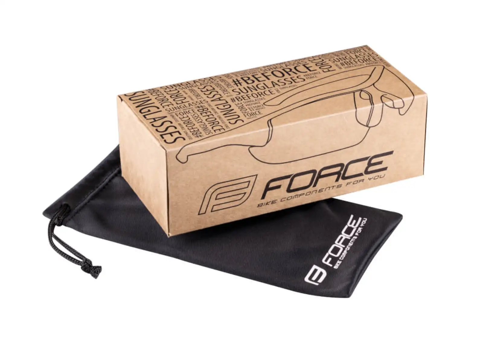 Force Enigma okulary rowerowe fluo/czarne szkła
