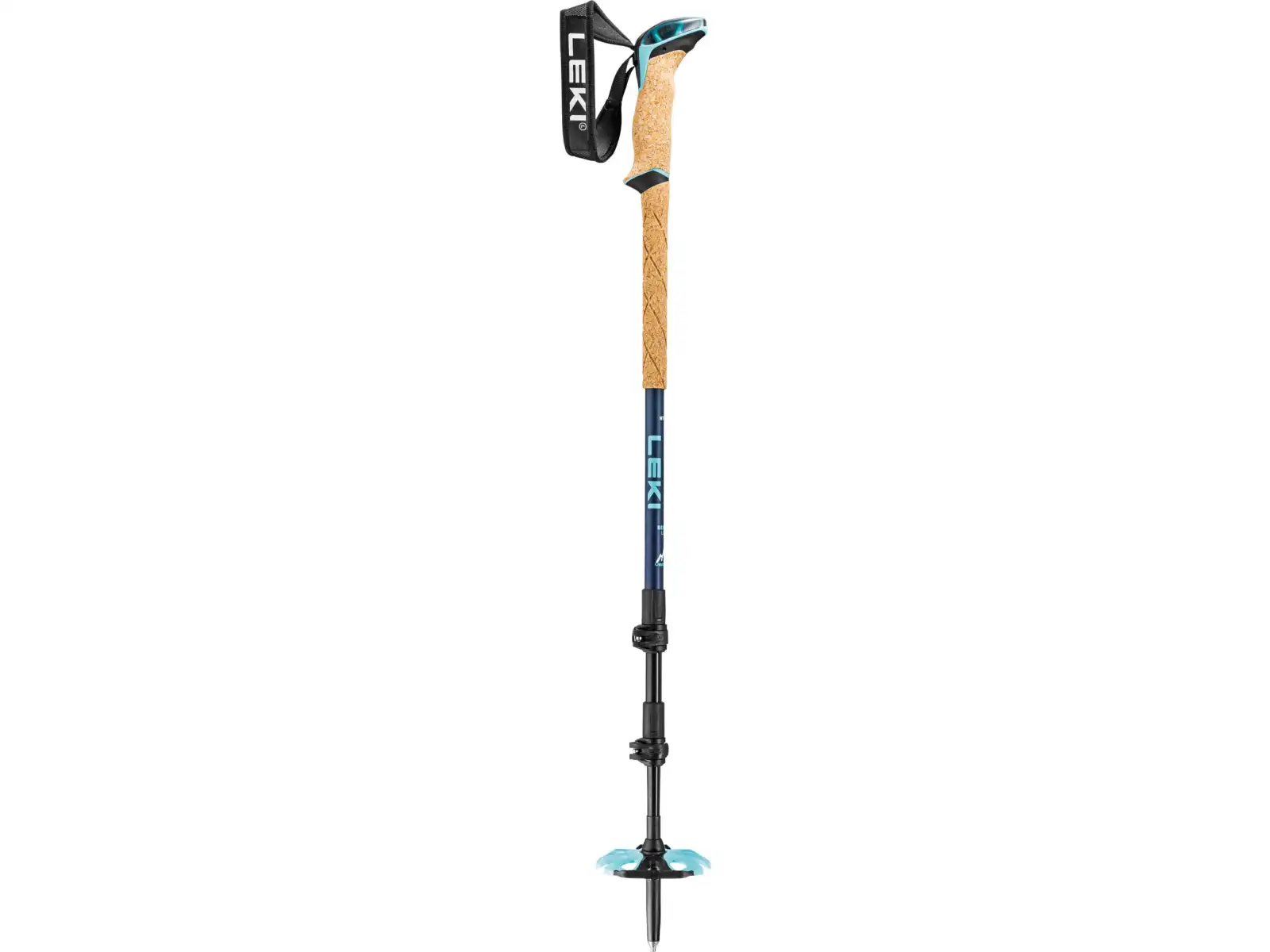 Leki Winter tour Bernina Lite 3 damskie kije skiturowe Denim blue/Dark blue/Mint