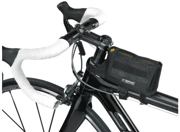 Topeak Tribag torba na ramę 0,6 l czarna, rozm. M + pokrowiec przeciwdeszczowy