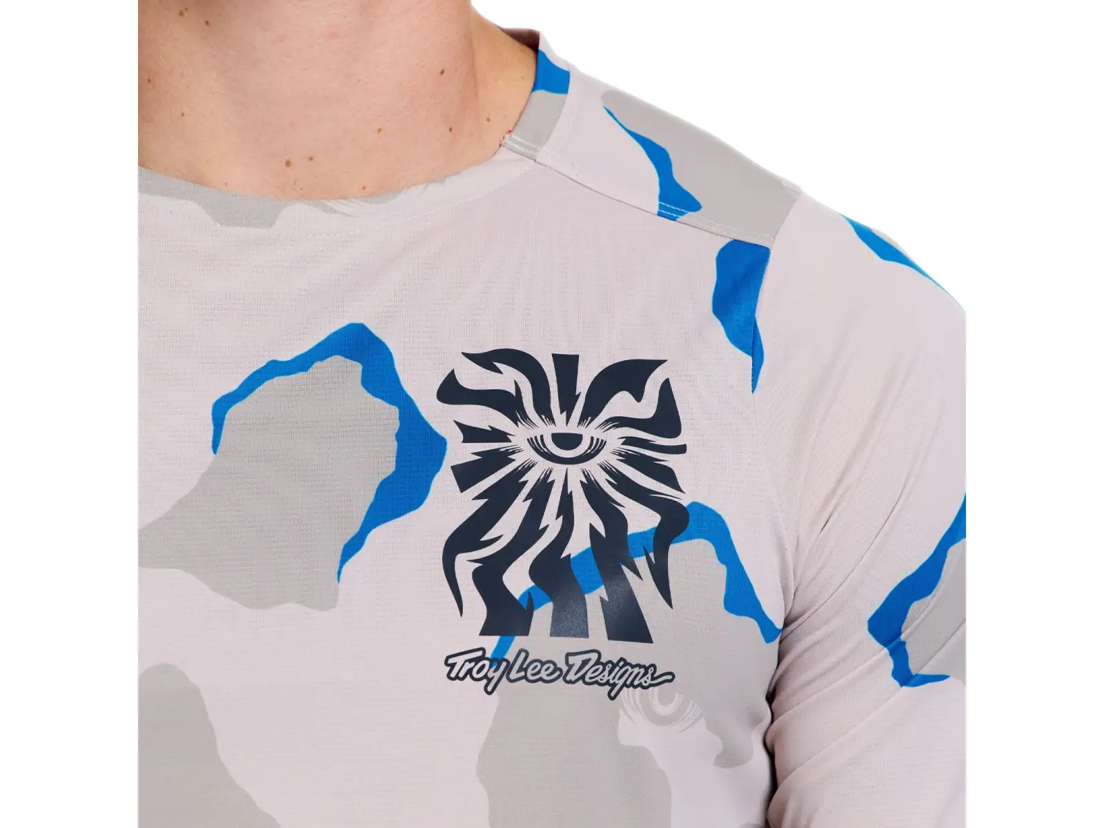 Troy Lee Designs Skyline Pro męska koszulka z długim rękawem Flow Camo Pumice
