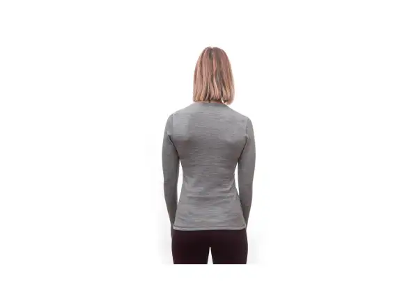 Sensor Merino Bold damski podkoszulek długi rękaw Cool Gray
