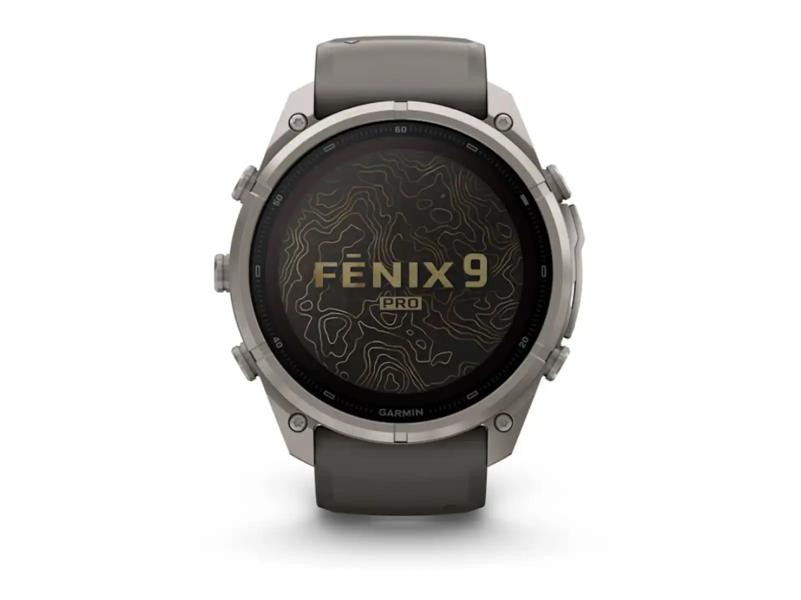 Garmin Fénix 9 Pro inReach Solar 51 mm inteligentny zegarek Titanium Pebble Gray/Silver Gray