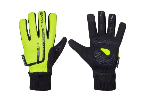 Force Kid X72 zimowe rękawice fluo