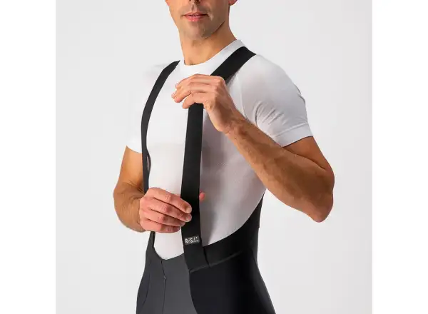 Castelli Sorpasso RoS Wind męskie spodnie z szelkami i wkładką black