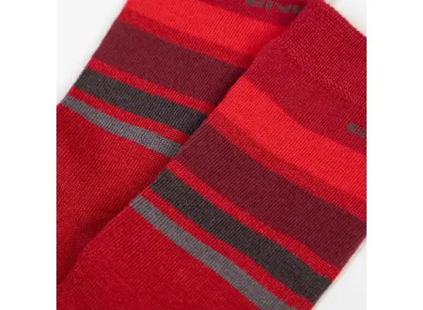 Endura Merino Stripe skarpety Red