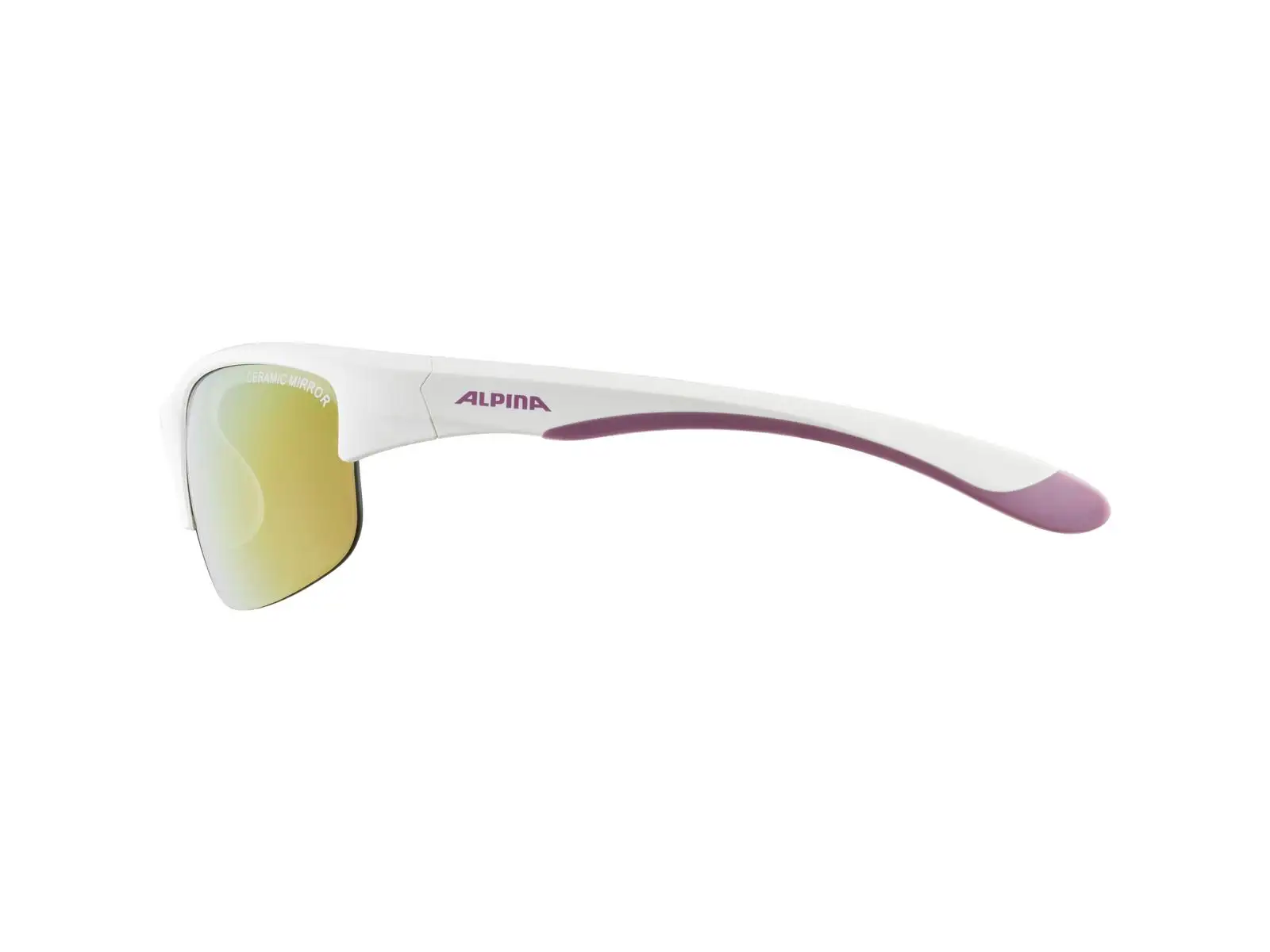 Alpina Flexxy Youth JR okulary dziecięce White-Purple Matt/Pink mirror