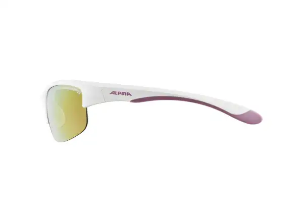 Alpina Flexxy Youth JR okulary dziecięce White-Purple Matt/Pink mirror