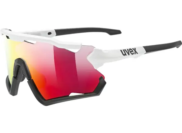 Uvex Sportstyle 228 okulary White Black / Mirror Red UNI