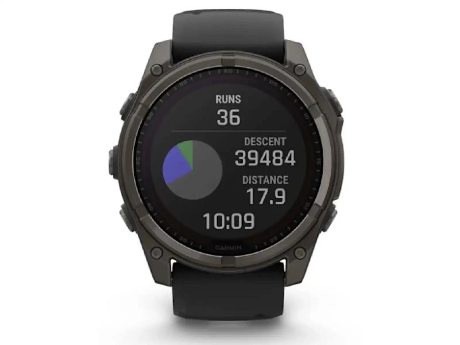 Garmin fenix 8 - 51 mm Solar Sapphire inteligentny zegarek Carbon DLC Titanium Black/Pebble Gray