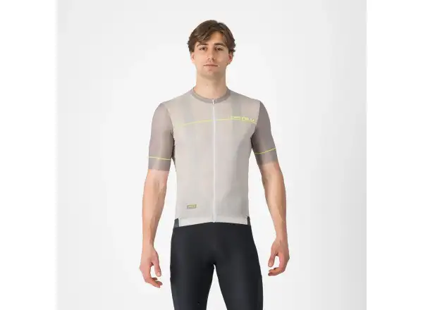 Castelli Unlimited Endurance 2 męska koszulka krótki rękaw Silver Moon/Dark Silver Moon