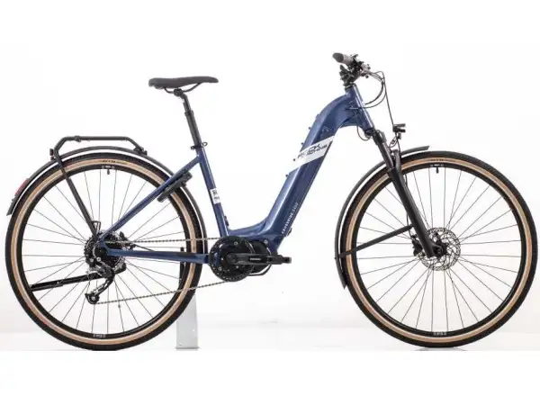 Rock Machine Crossride e400 rower elektryczny Gloss Metallic Navy/Silver