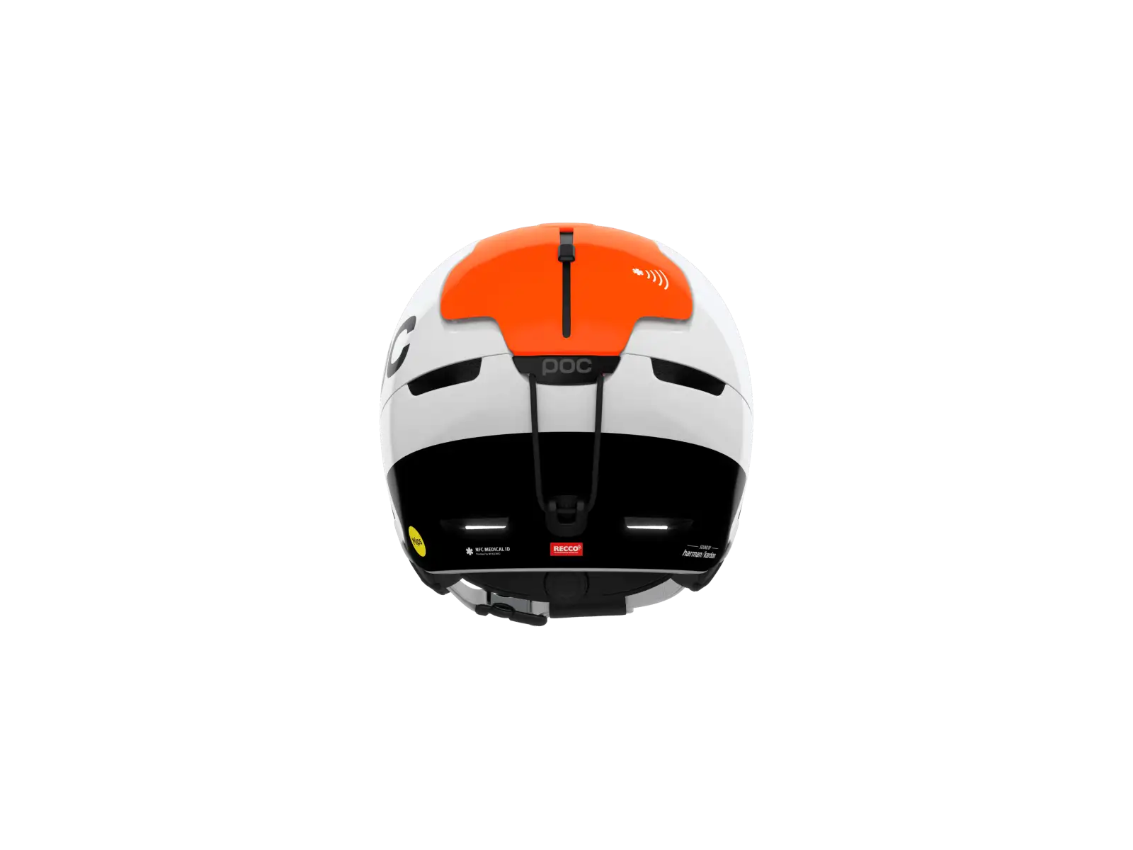 POC Obex Connect kask narciarski Hydrogen White/Fluorescent Orange AVIP