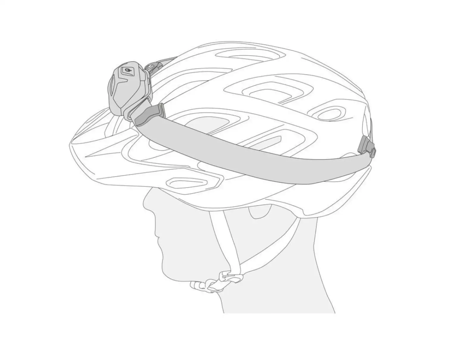 Petzl Uni Adapt 4 naklejane klipy do latarki czołowej
