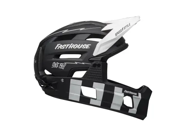 Bell Super Air R Mips kask mat black/white fasthouse