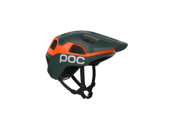 POC Cularis Pure kask MTB Pargasite Green Matt/Fluorescent Orange Matt