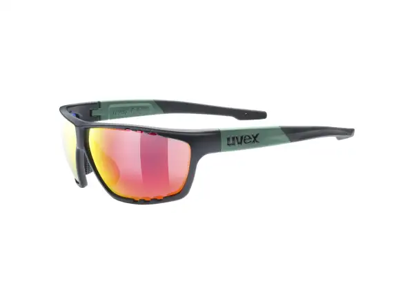 Uvex Sportstyle 706 okulary Black Moss Mat/Mirror Red