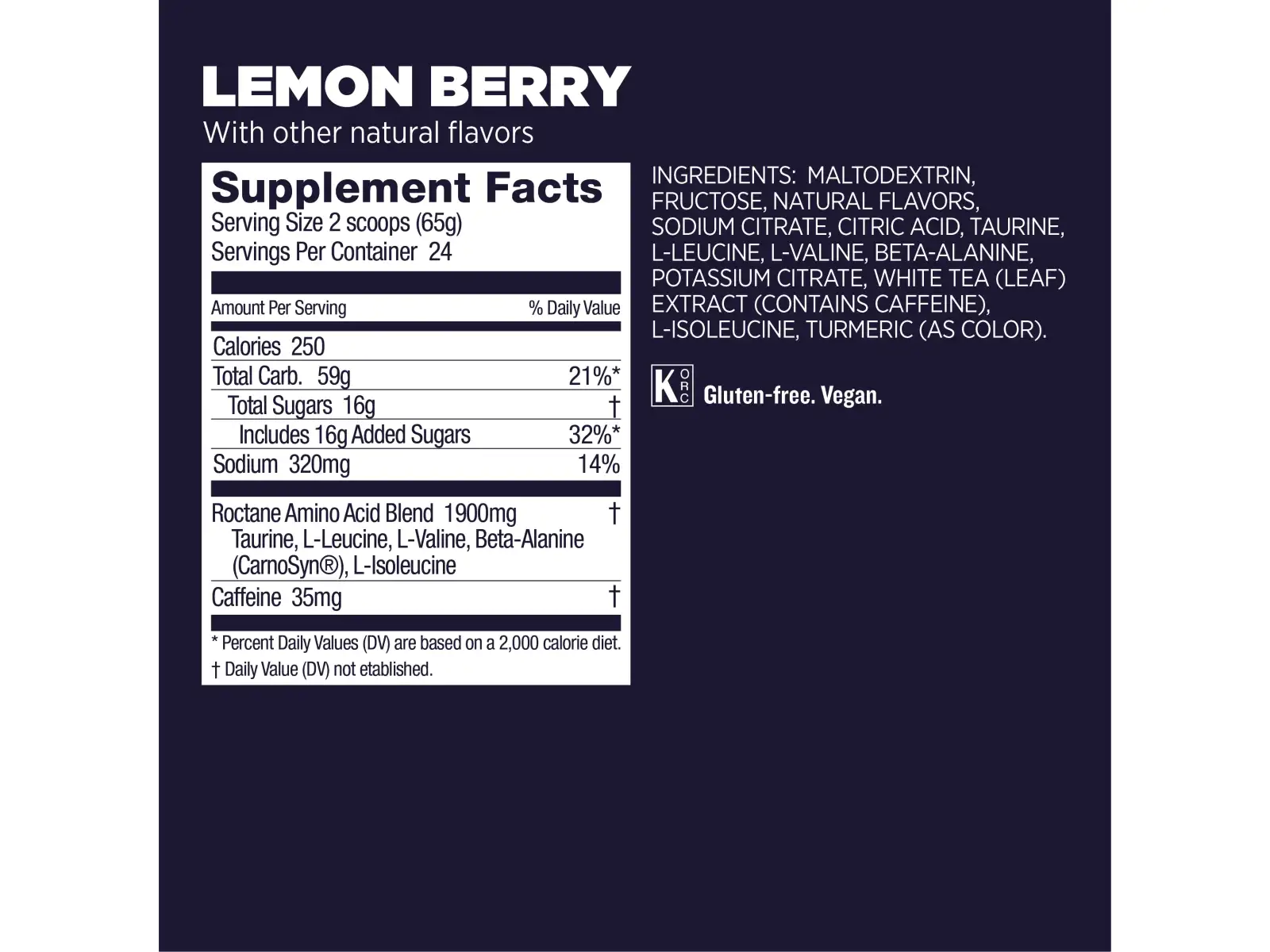 GU Roctane Energy Drink Mix 1560 g napój jonowy Lemon/Berry